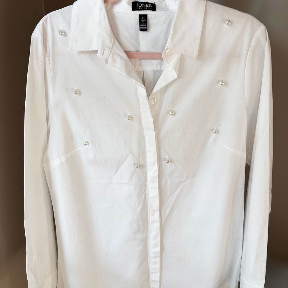 Jones New York Classic White Shirt